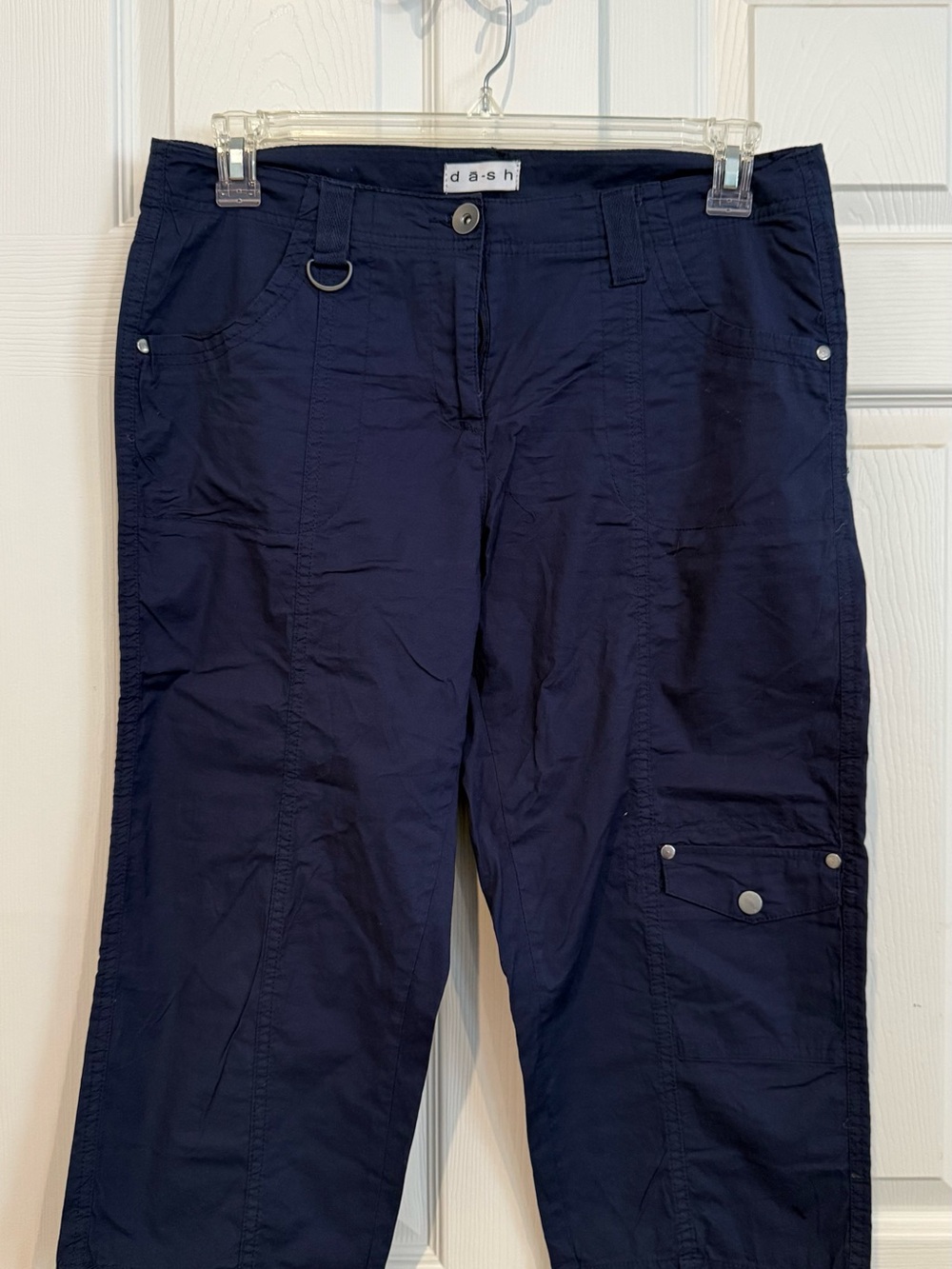 dash Women's Navy Cargo Capris